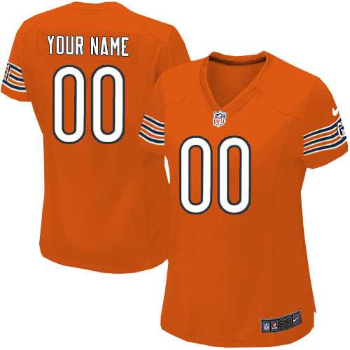 Women Nike Chicago Bears Customized Orange Team Color Stitched NFL Game Jersey,We sell and wholesale Women Nike Chicago Bears Customized Orange Team Color Stitched NFL Game Jersey on line form chian!